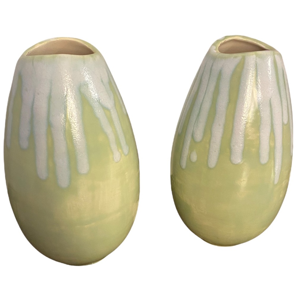 Vintage Holland Mold Ceramic Vases, set of Two